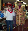 Leslie and Adam goofin' around. (Kate's note: Scaring away customers?LOL)