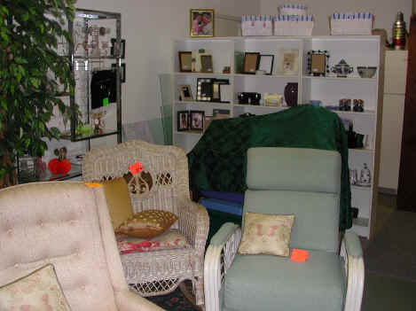 Consignment shop furniture and home decor needs some staging, and Kate Holmes comes to the rescue